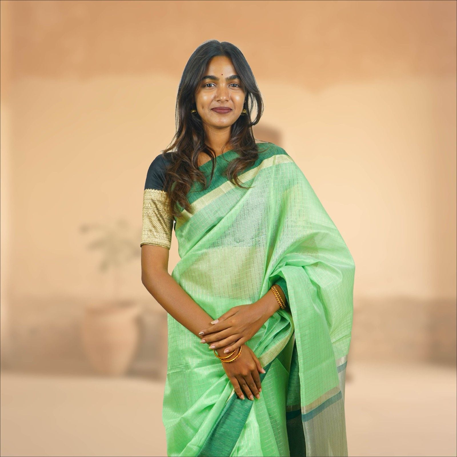 Semi paithani silk