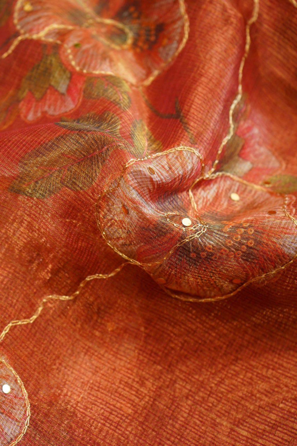 Autumn Blossom – Neem Silk Saree - Thoranam Sarees