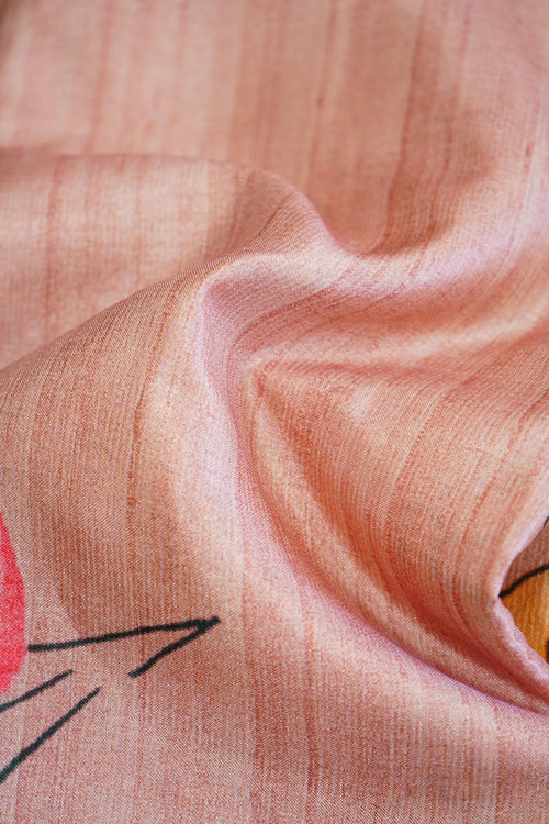Blush Blossom – Digital Print Saree with Blouse - Thoranam Sarees