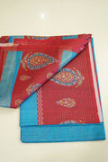 Coral Paisley – Semi Cotton Saree - Thoranam Sarees