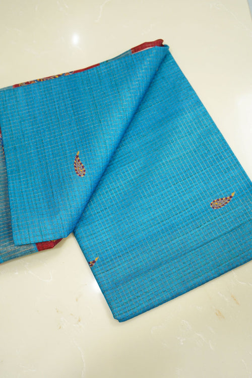 Coral Paisley – Semi Cotton Saree - Thoranam Sarees