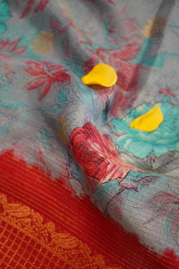 Crimson Mist – Premium Fancy Saree - Thoranam Sarees