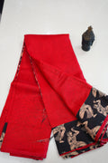 Crimson Nritya – Premium Fancy Saree - Thoranam Sarees