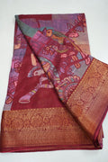 Crimson Raaga – Premium Fancy Saree - Thoranam Sarees
