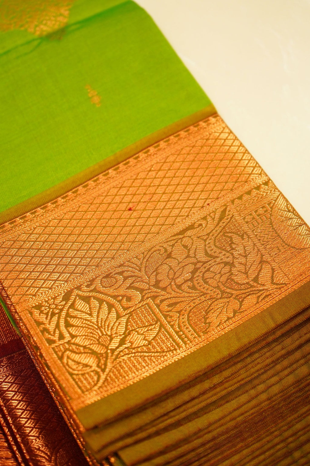 Emerald Heritage – Semi Kanchipuram Silk Saree - Thoranam Sarees