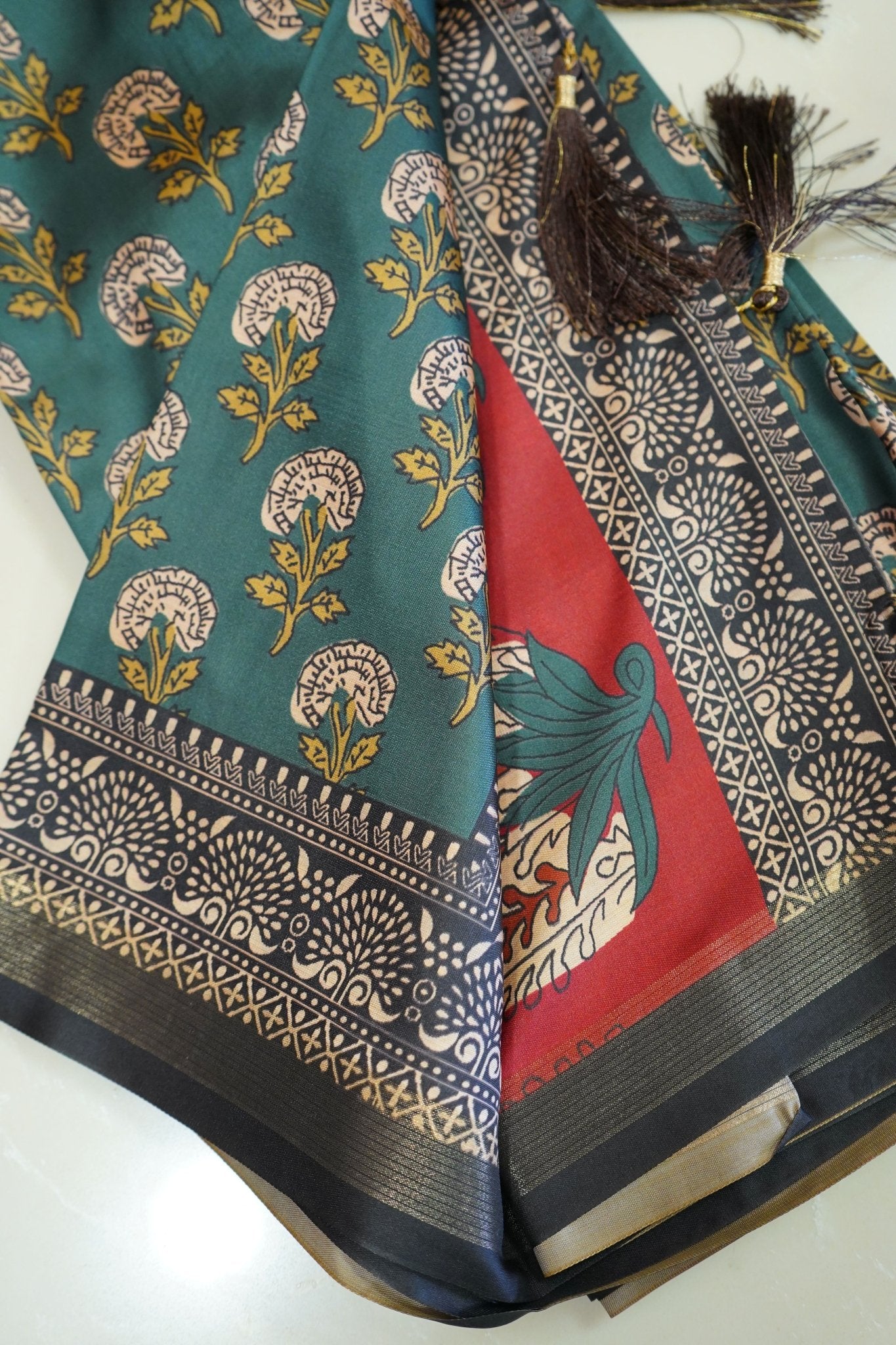 Emerald Mayura – Maayura Silk Saree - Thoranam Sarees