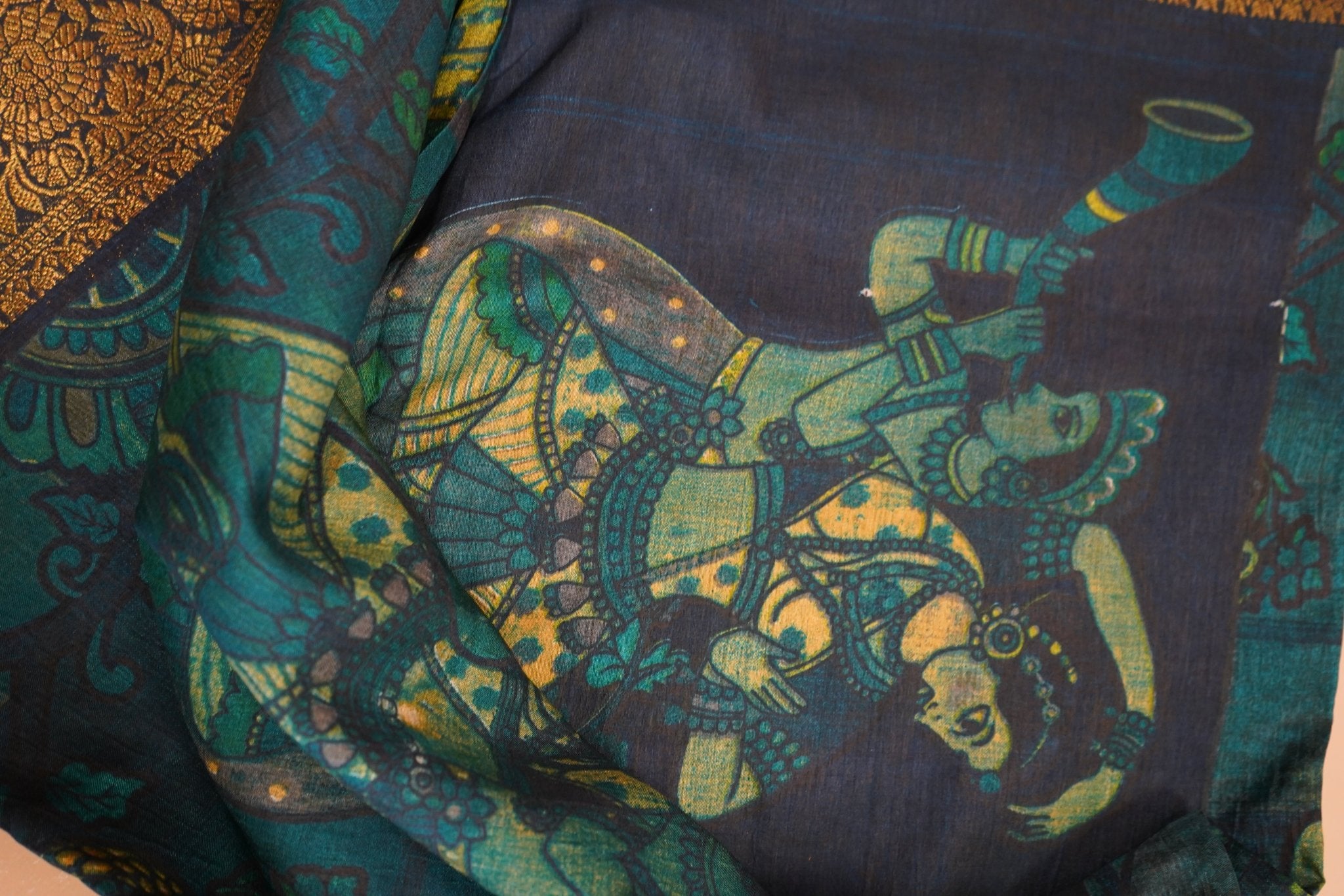 Emerald Mayura – Premium Fancy Saree - Thoranam Sarees