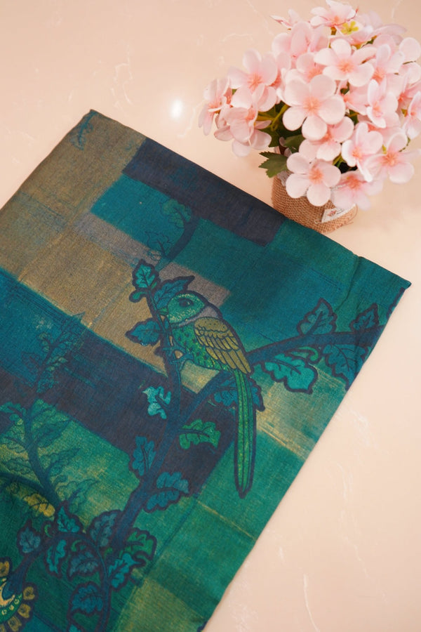 Emerald Mayura – Premium Fancy Saree - Thoranam Sarees
