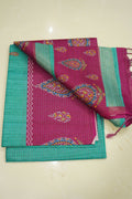 Fuchsia Lagoon – Semi Tussar Saree - Thoranam Sarees