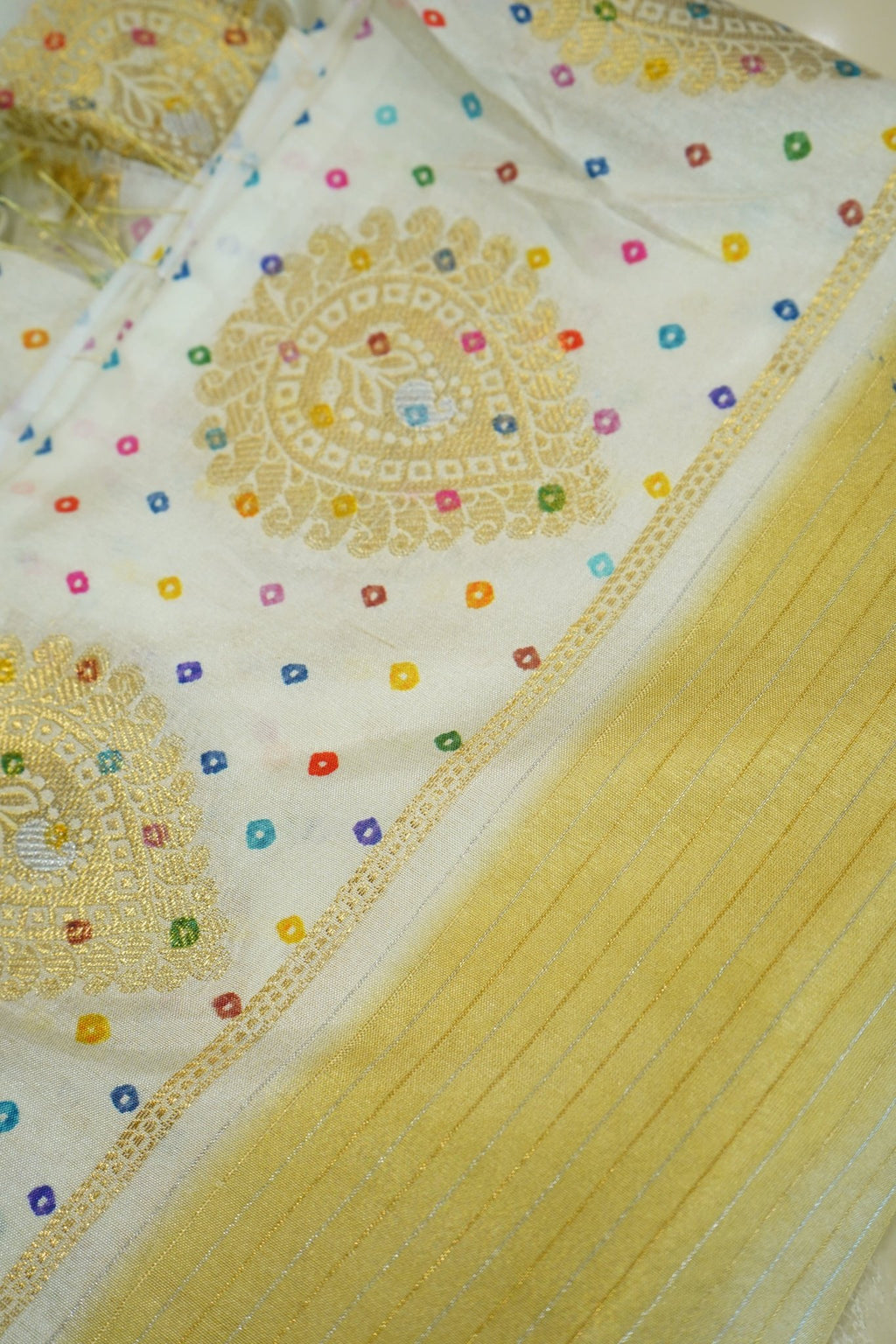 Golden Kanaka – Premium Fancy Saree - Thoranam Sarees