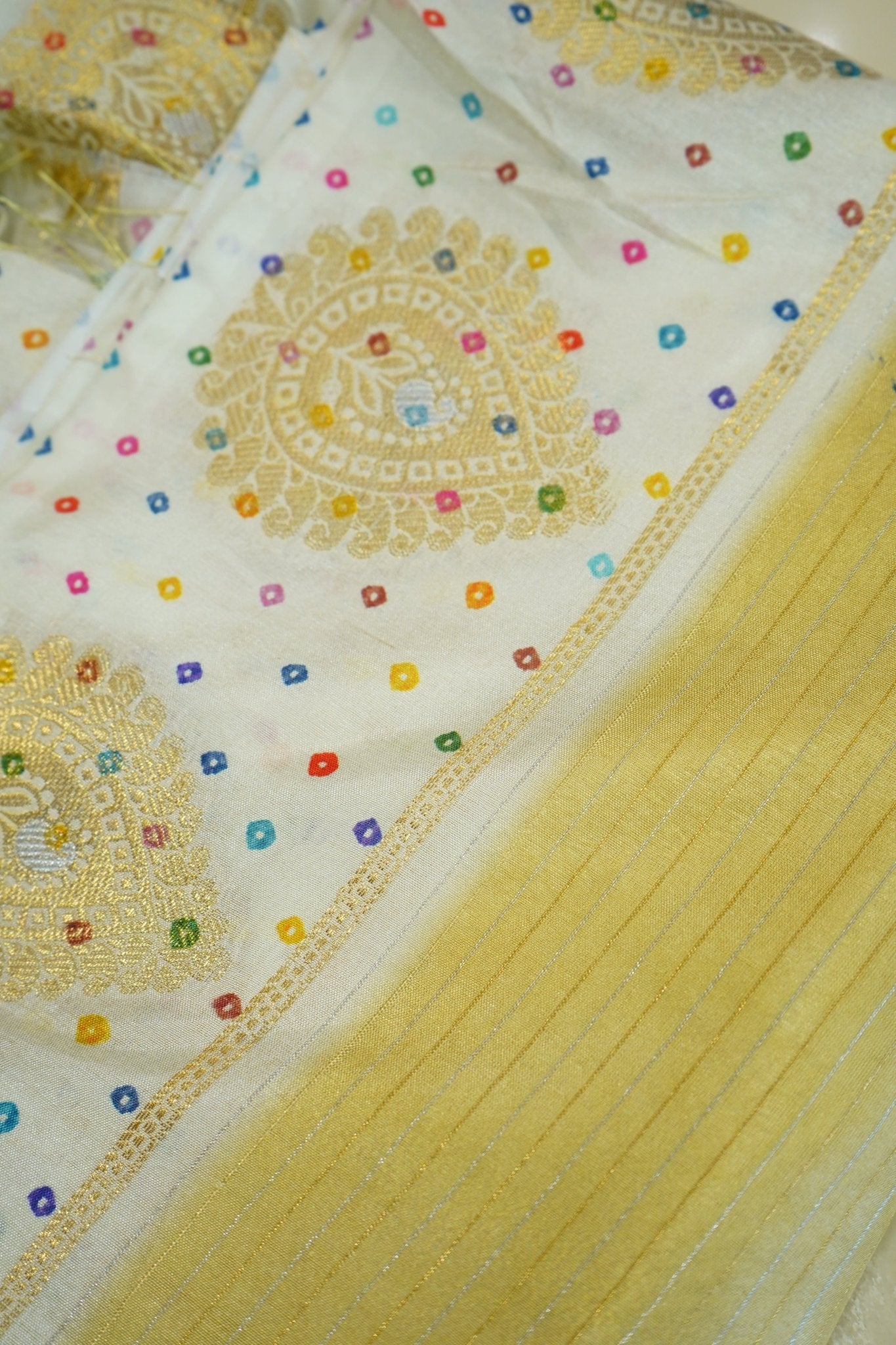 Golden Kanaka – Premium Fancy Saree - Thoranam Sarees
