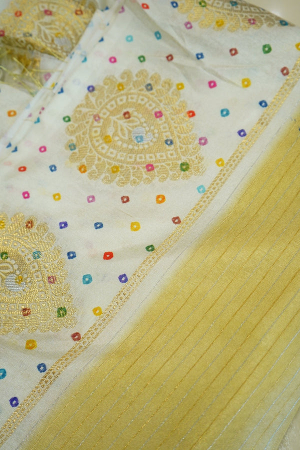 Golden Kanaka – Premium Fancy Saree - Thoranam Sarees