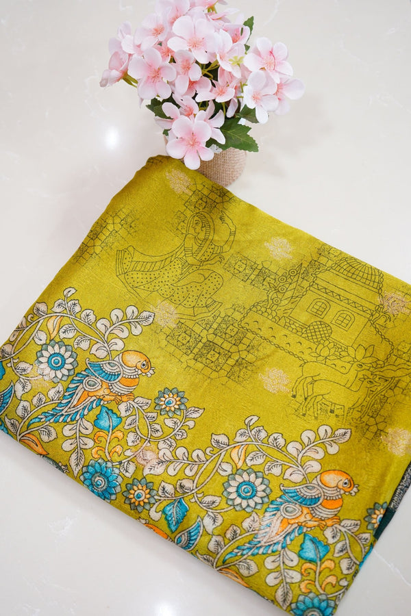 Golden Vihara – Premium Fancy Saree - Thoranam Sarees