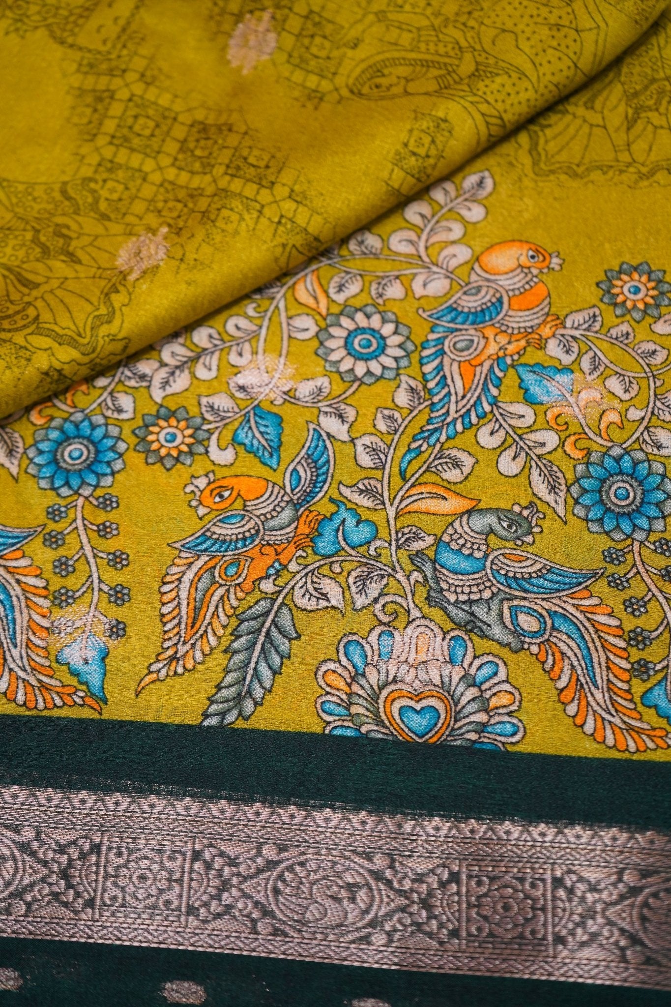 Golden Vihara – Premium Fancy Saree - Thoranam Sarees