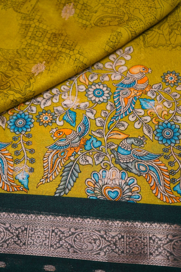 Golden Vihara – Premium Fancy Saree - Thoranam Sarees