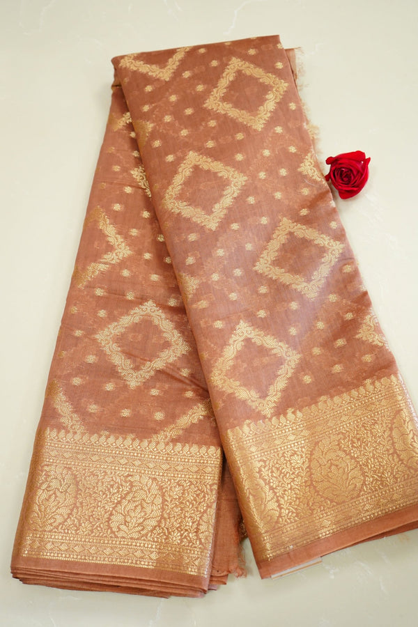 Heritage Gold – Banaras Silk Cotton Saree - Thoranam Sarees