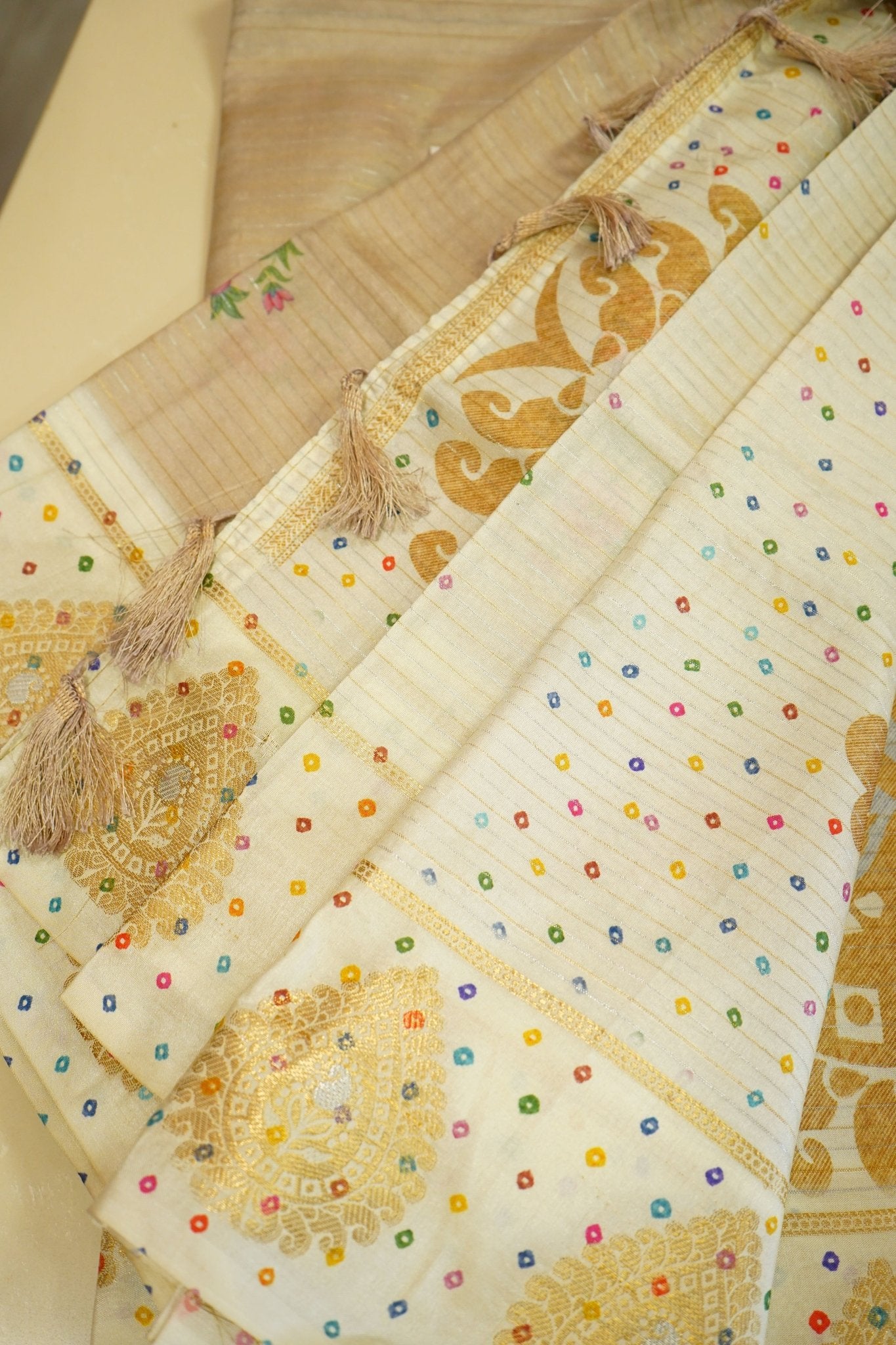 Ivory Radiance – Premium Fancy Saree - Thoranam Sarees