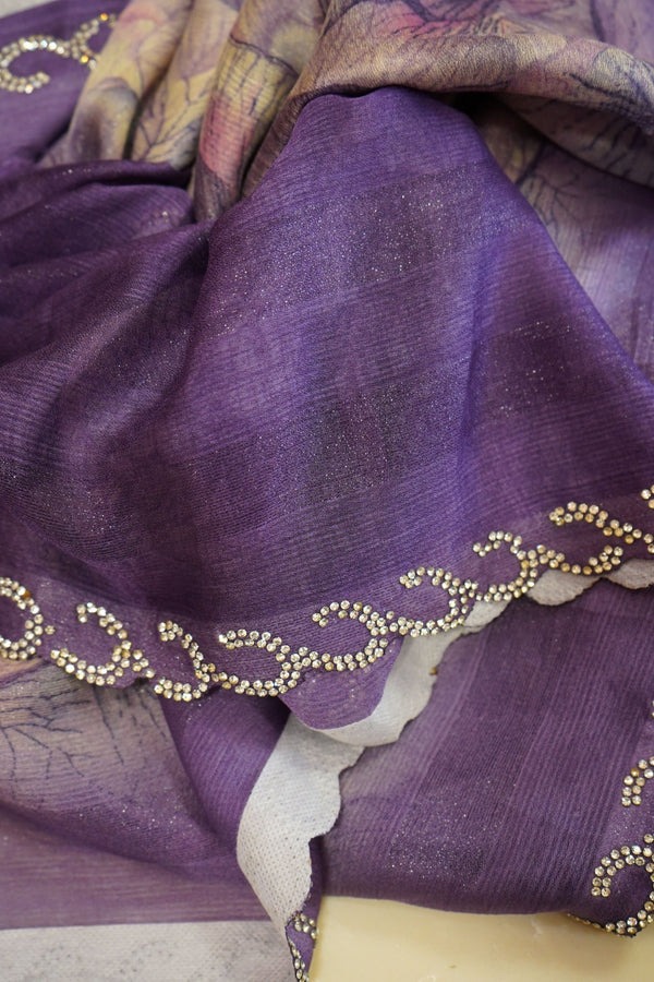 Lavender Bloom – Garden Silk Saree - Thoranam Sarees