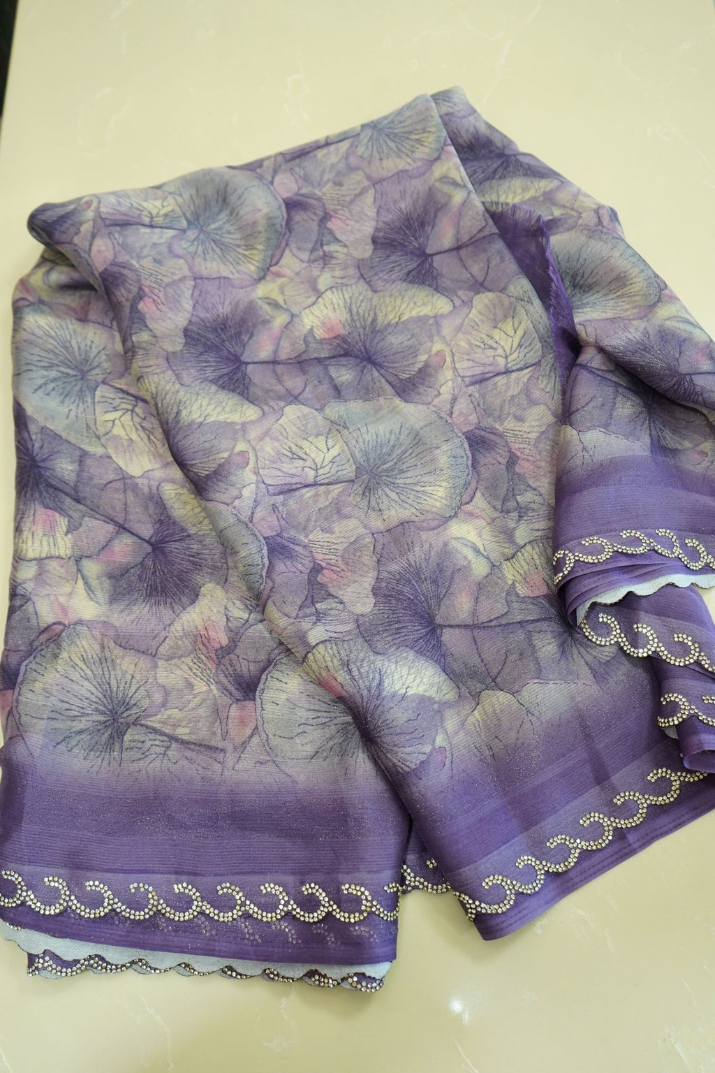 Lavender Bloom – Garden Silk Saree - Thoranam Sarees