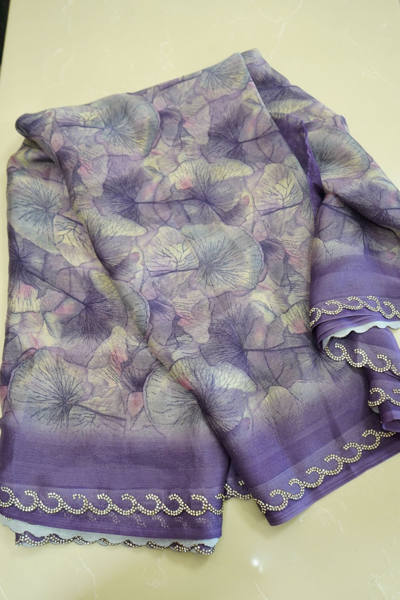 Lavender Bloom – Garden Silk Saree - Thoranam Sarees