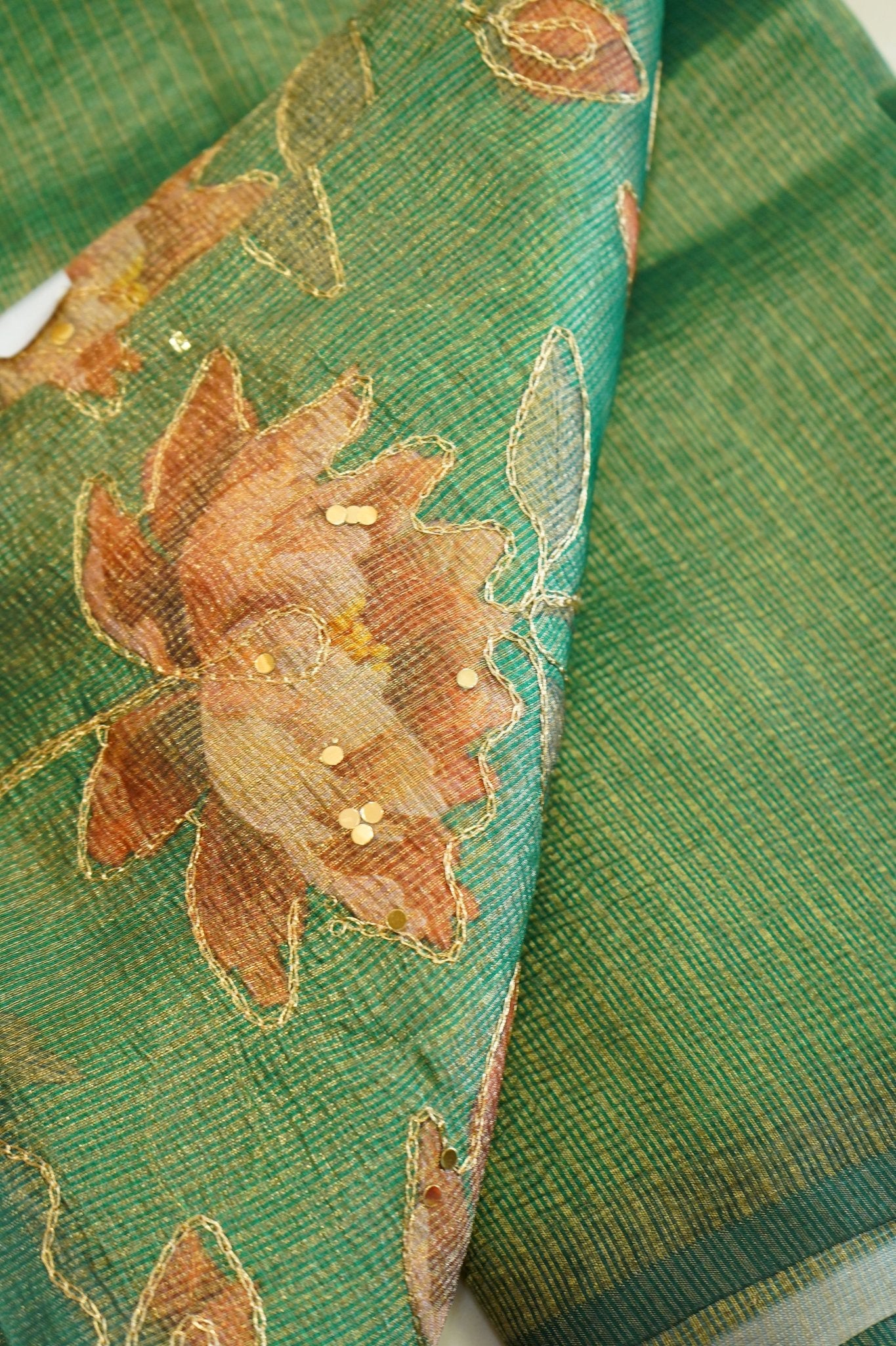 Lotus Glow – Neem Silk Saree - Thoranam Sarees