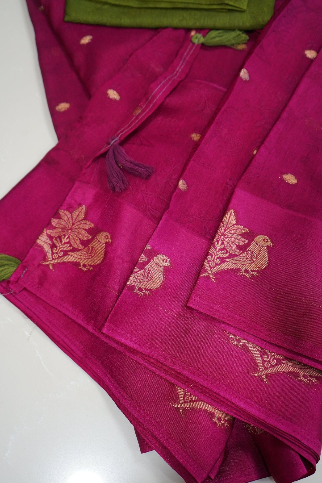 Magenta Majesty – Semi Soft Silk Saree - Thoranam Sarees