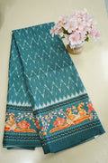 Mayura Teal – Semi Tussar Saree - Thoranam Sarees