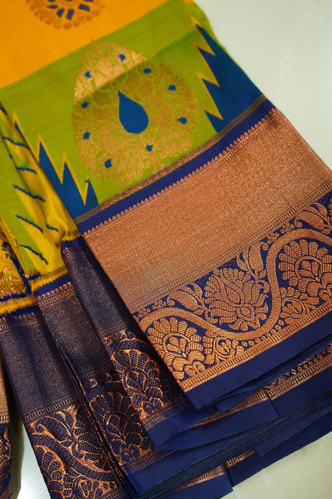 Mayura Vaibhavam – Semi Kanchipuram Silk Saree - Thoranam Sarees