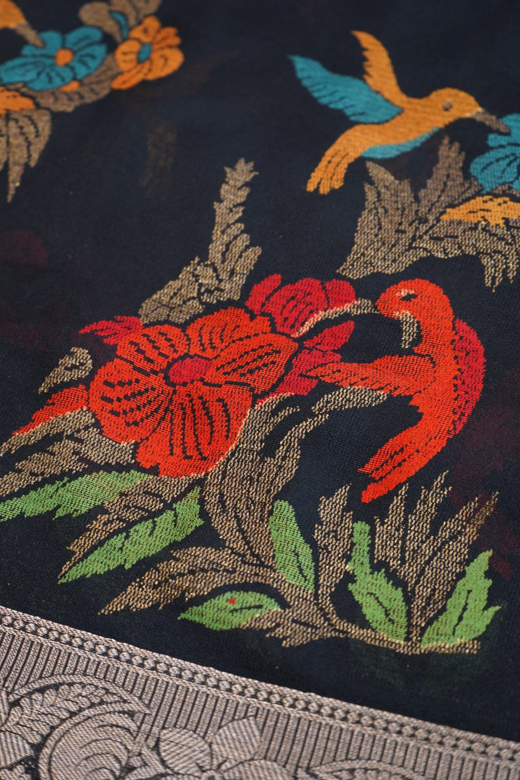 Midnight Aviary – Premium Fancy Saree - Thoranam Sarees