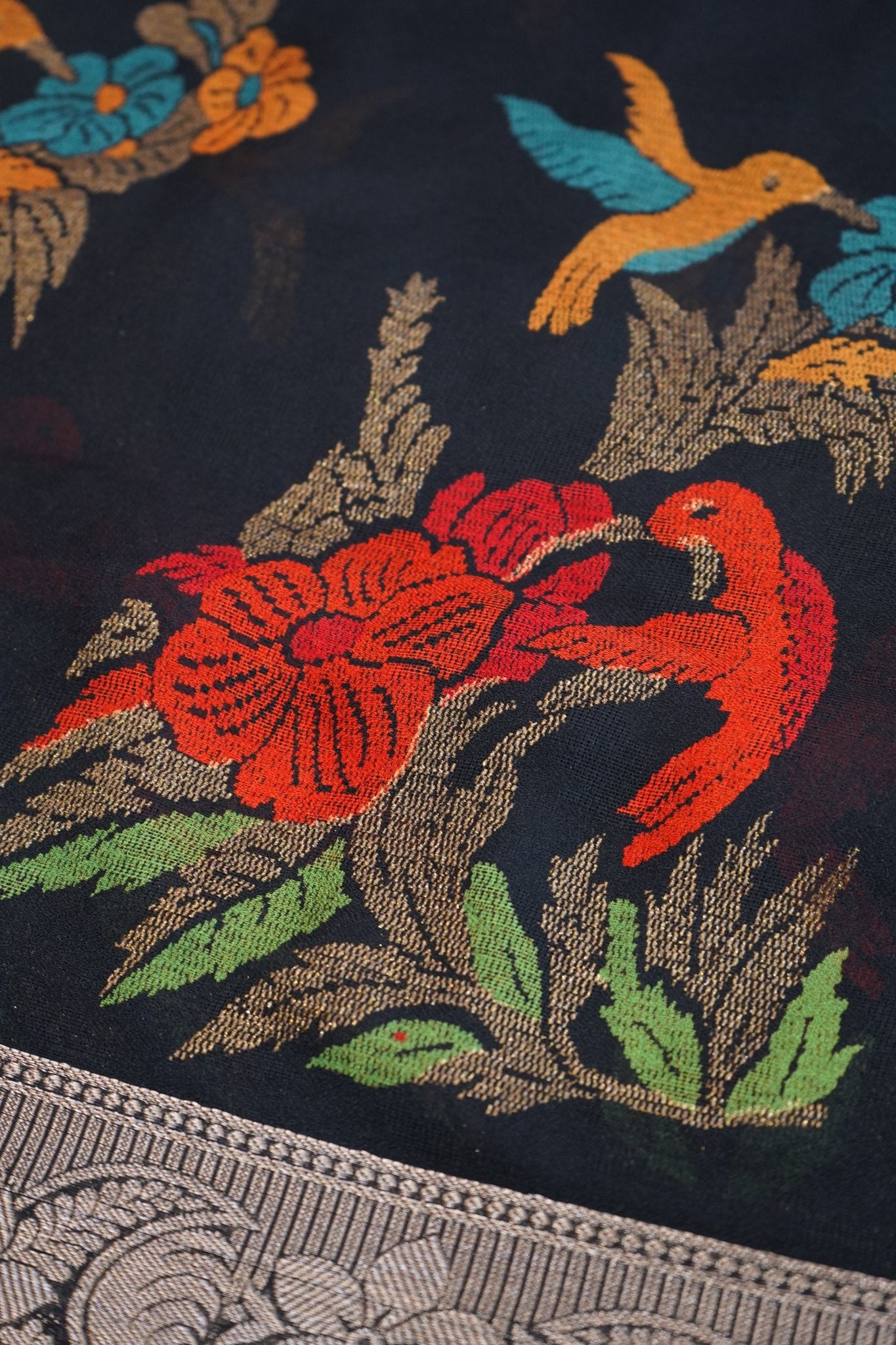 Midnight Aviary – Premium Fancy Saree - Thoranam Sarees