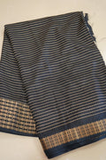 Midnight Stripes – Premium Fancy Saree - Thoranam Sarees