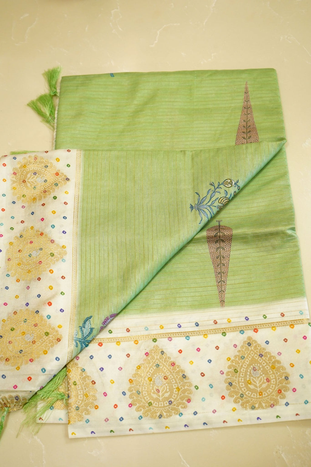 Mint Heritage – Premium Fancy Saree - Thoranam Sarees