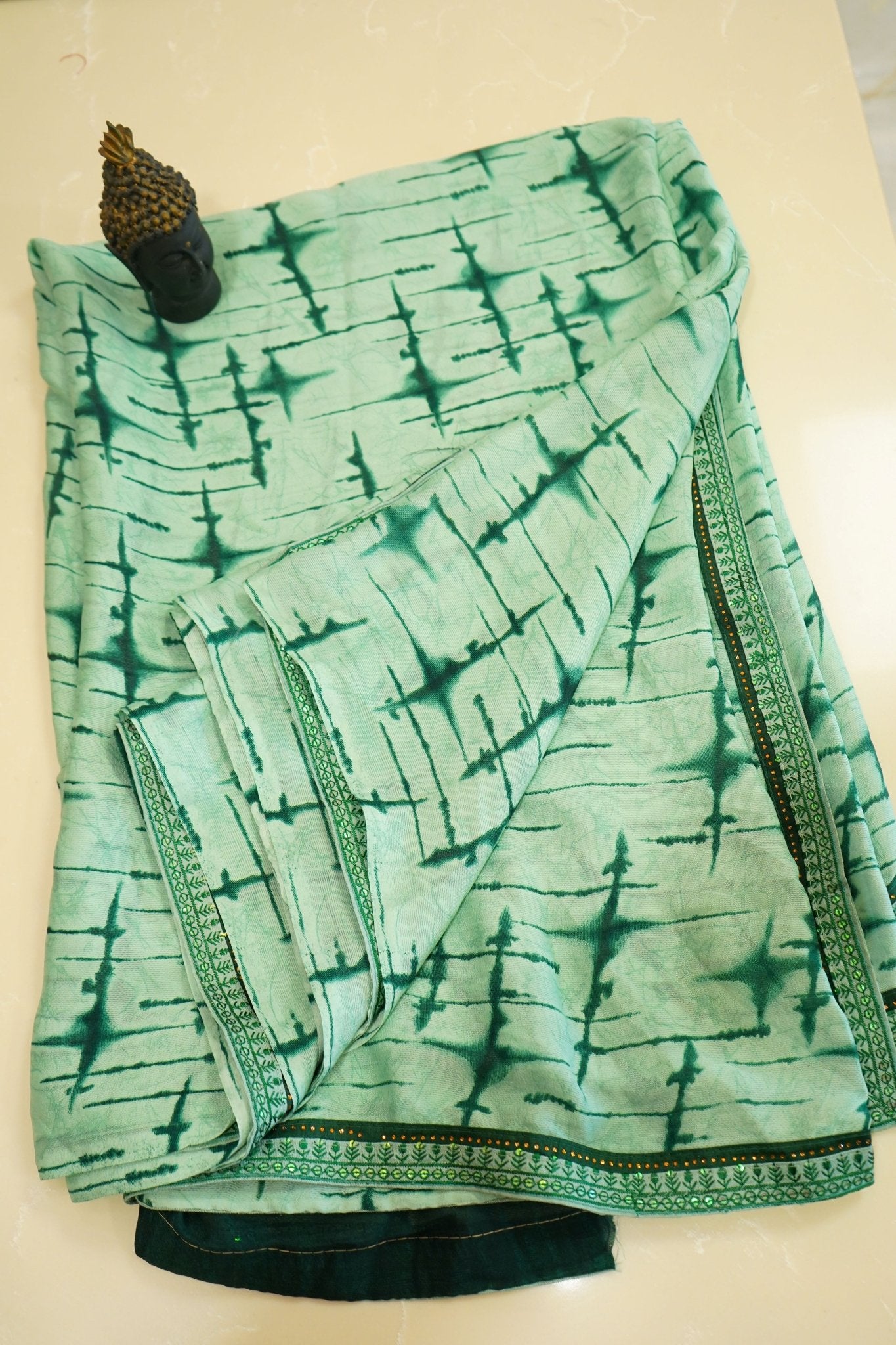 Mint Mist – Soft Garden Saree - Thoranam Sarees