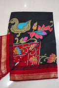 Noir Lotus – Premium Fancy Saree - Thoranam Sarees