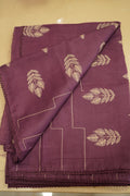 Plum Leaf – Premium Fancy Kotta Saree - Thoranam Sarees