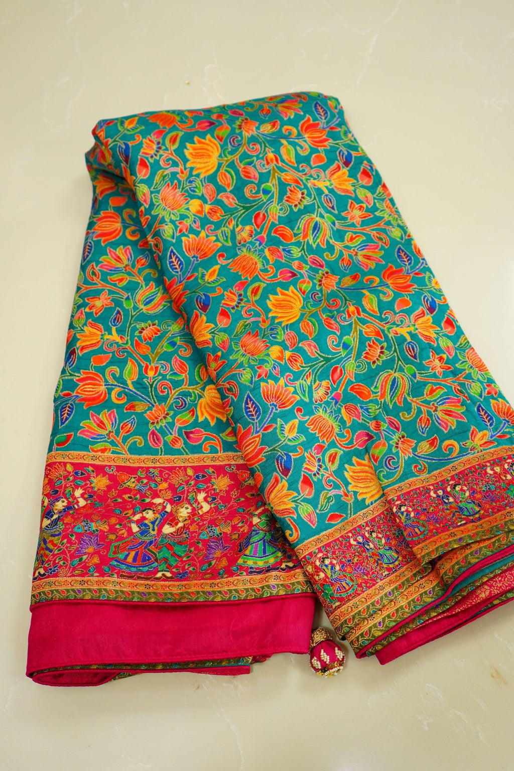 Rangmahal – Pashmina Silk Saree - Thoranam Sarees