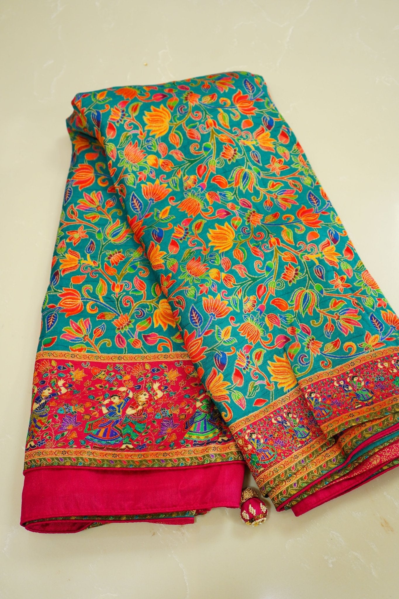 Rangmahal – Pashmina Silk Saree - Thoranam Sarees
