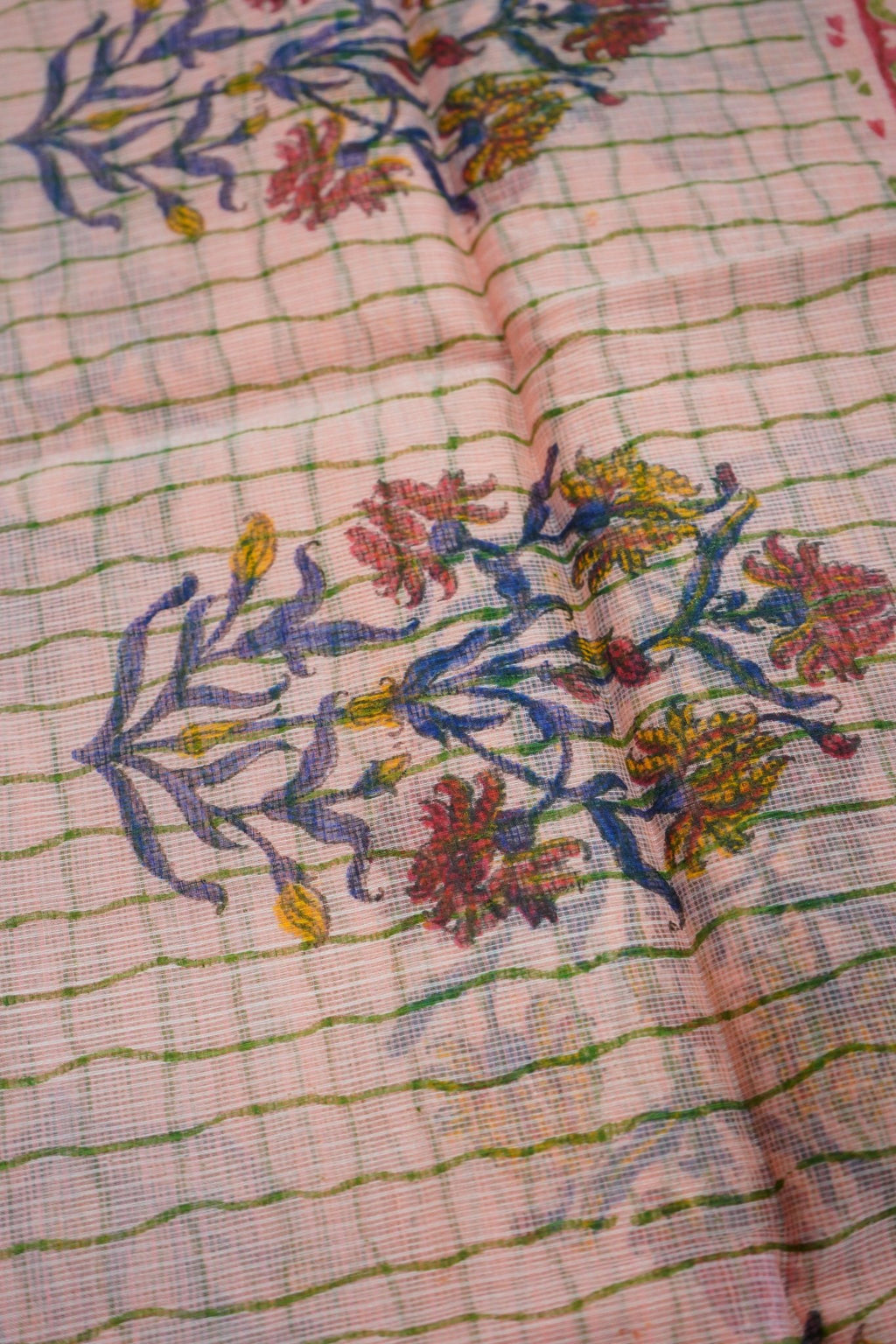Rosé Melody – Munga Silk Digital Print Saree - Thoranam Sarees