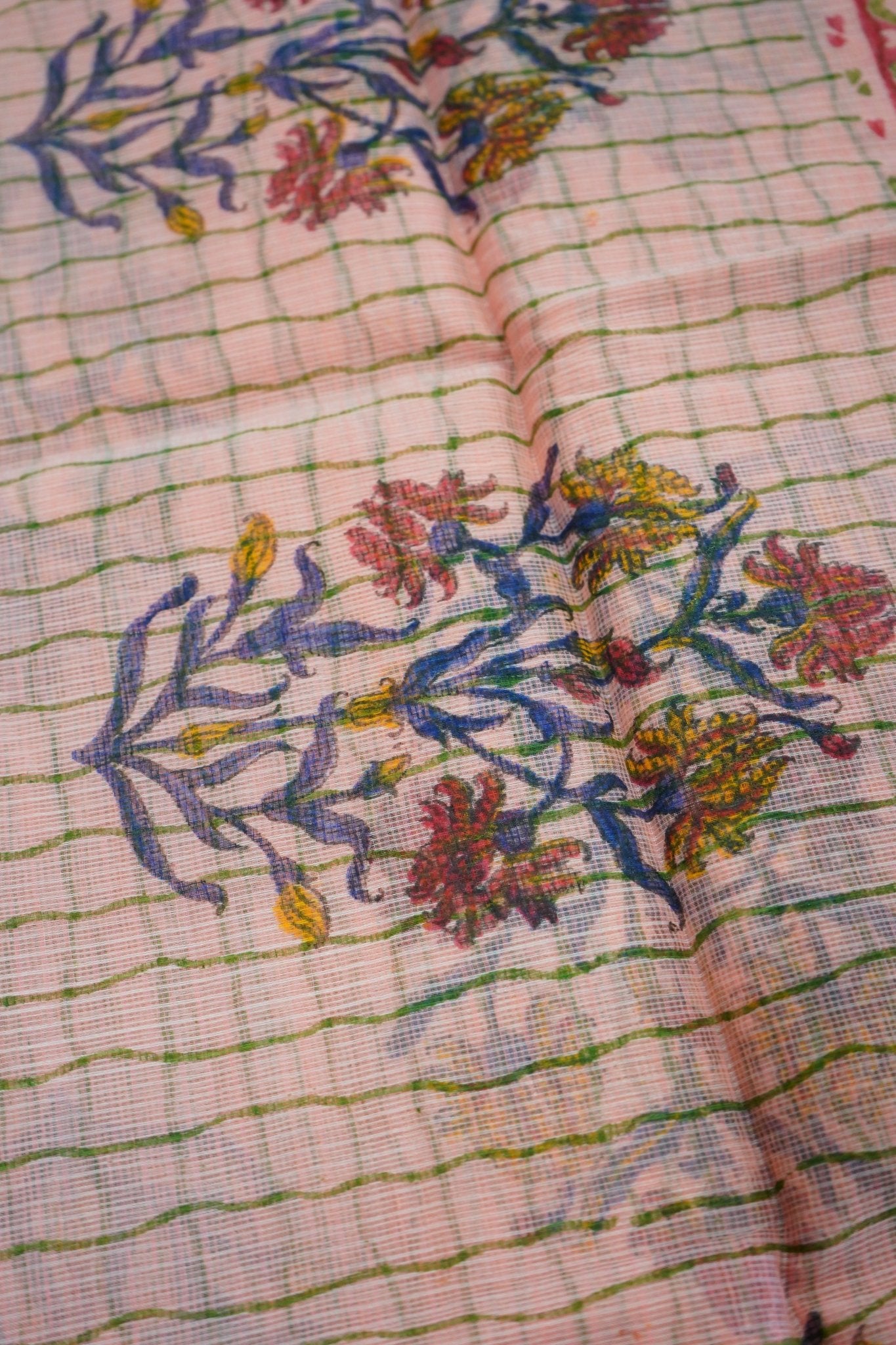 Rosé Melody – Munga Silk Digital Print Saree - Thoranam Sarees