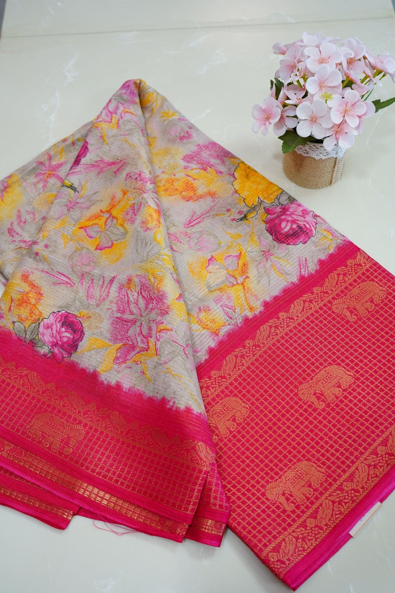 Rosé Royale – Premium Fancy Saree - Thoranam Sarees