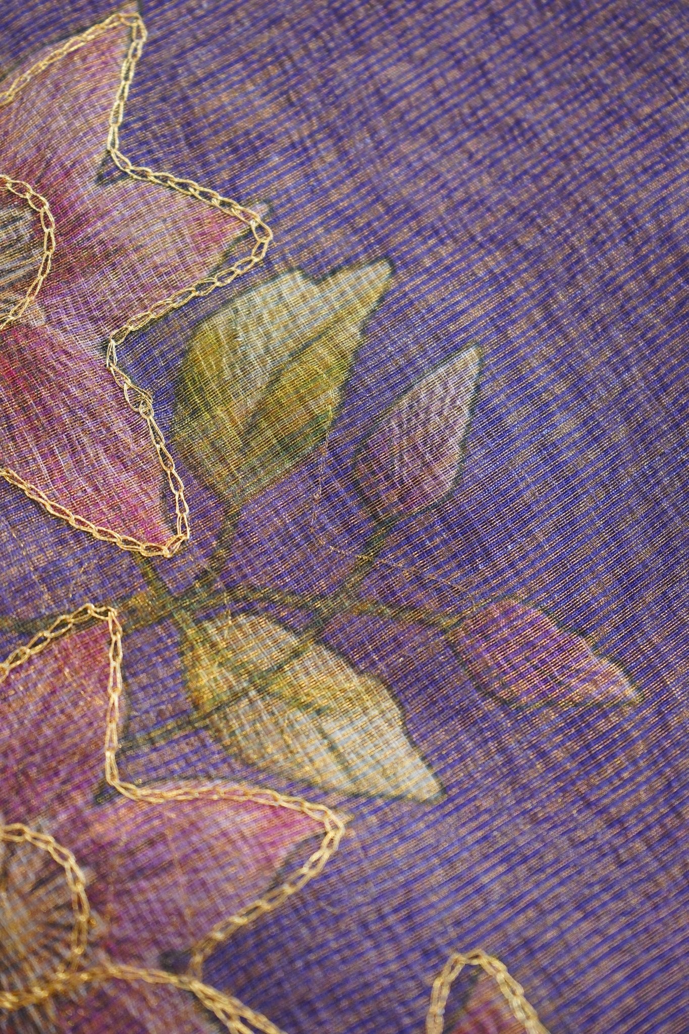 Royal Blossom – Neem Silk Saree - Thoranam Sarees