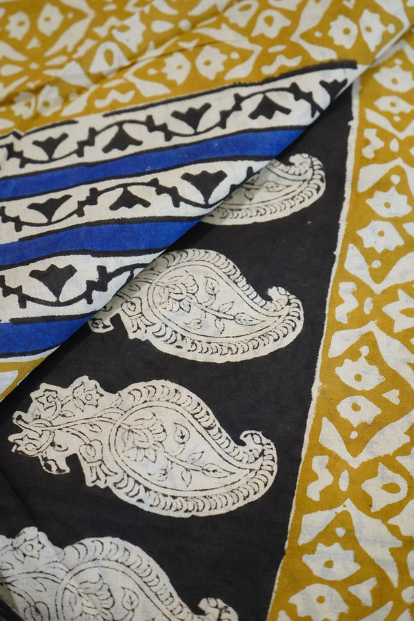 Royal Indigo – Jaipuri Cotton Saree - Thoranam Sarees