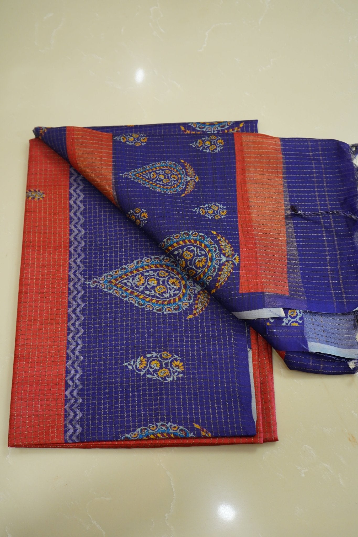 Royal Paisley – Semi Tussar Saree - Thoranam Sarees