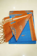 Royal Rust – Semi Tussar Saree - Thoranam Sarees