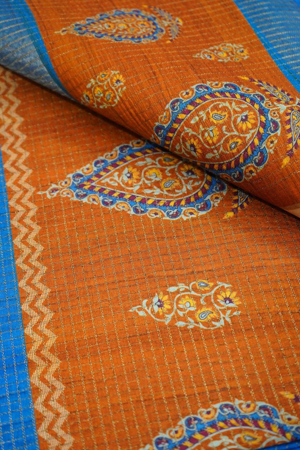 Royal Rust – Semi Tussar Saree - Thoranam Sarees