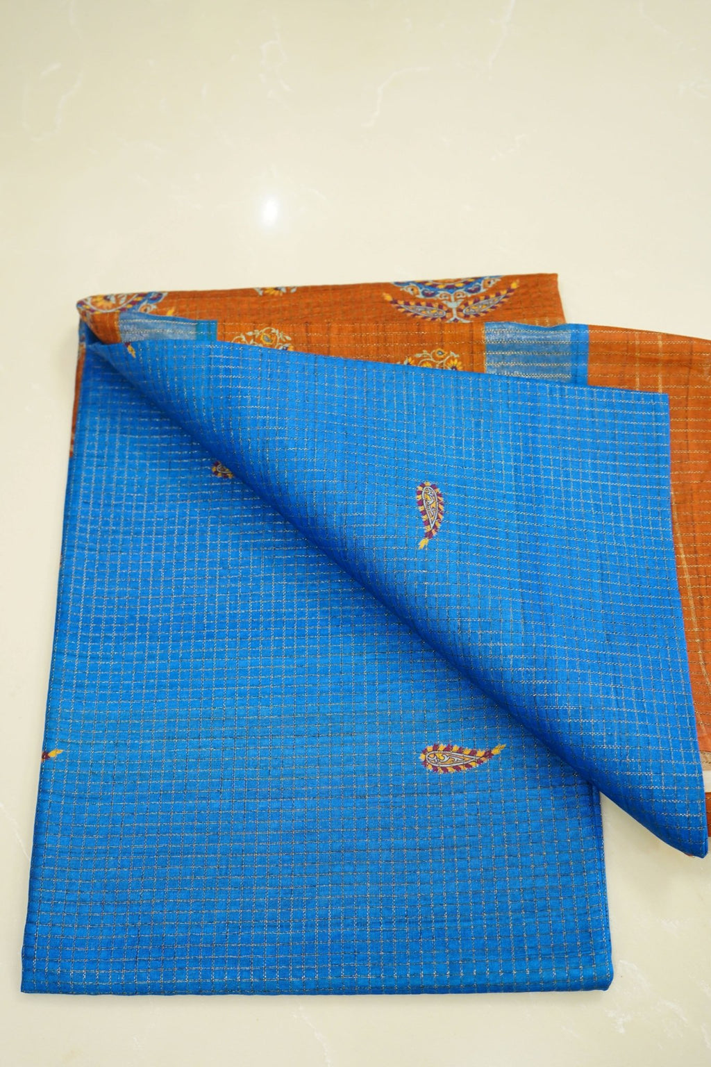 Royal Rust – Semi Tussar Saree - Thoranam Sarees