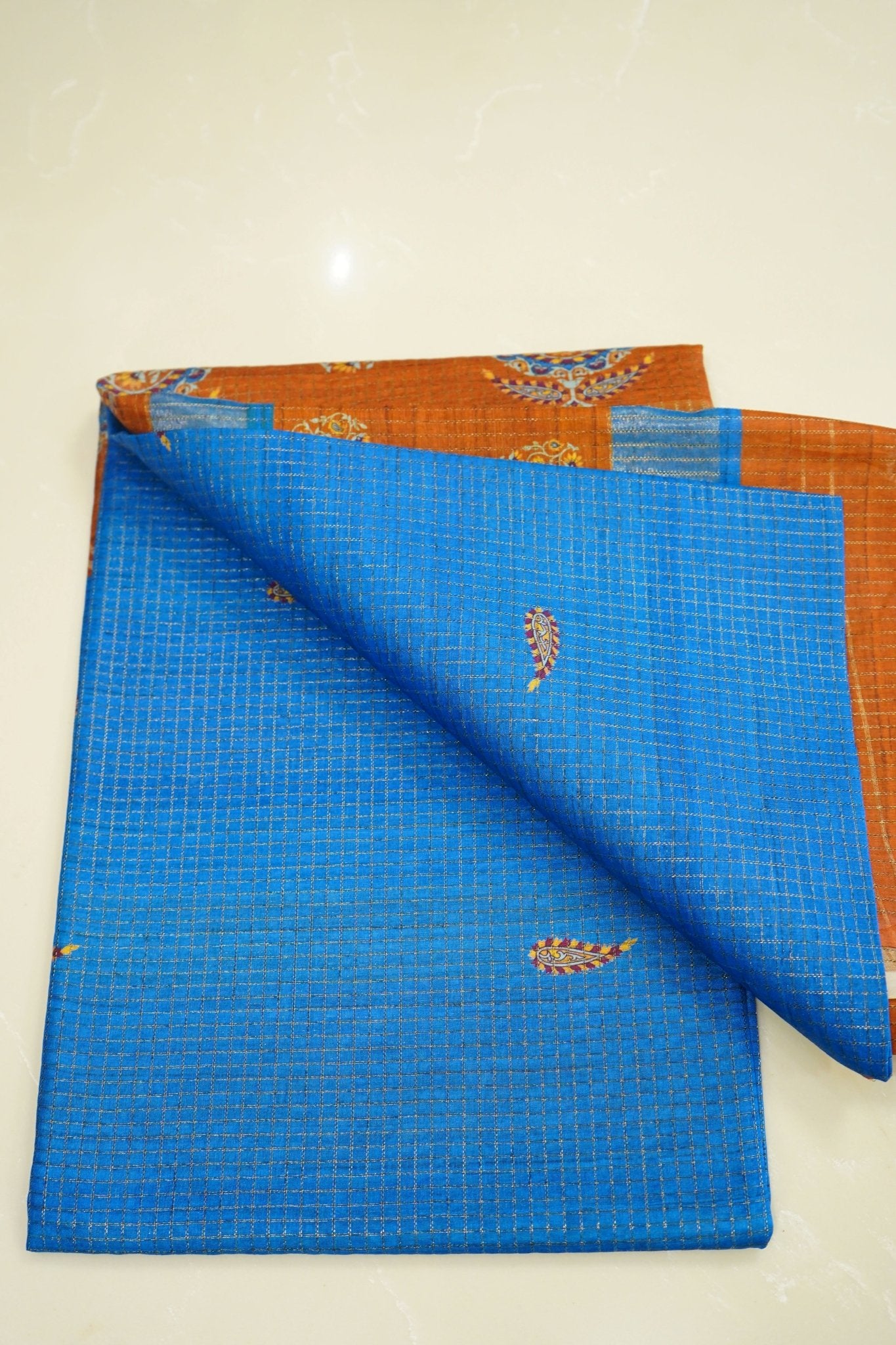 Royal Rust – Semi Tussar Saree - Thoranam Sarees