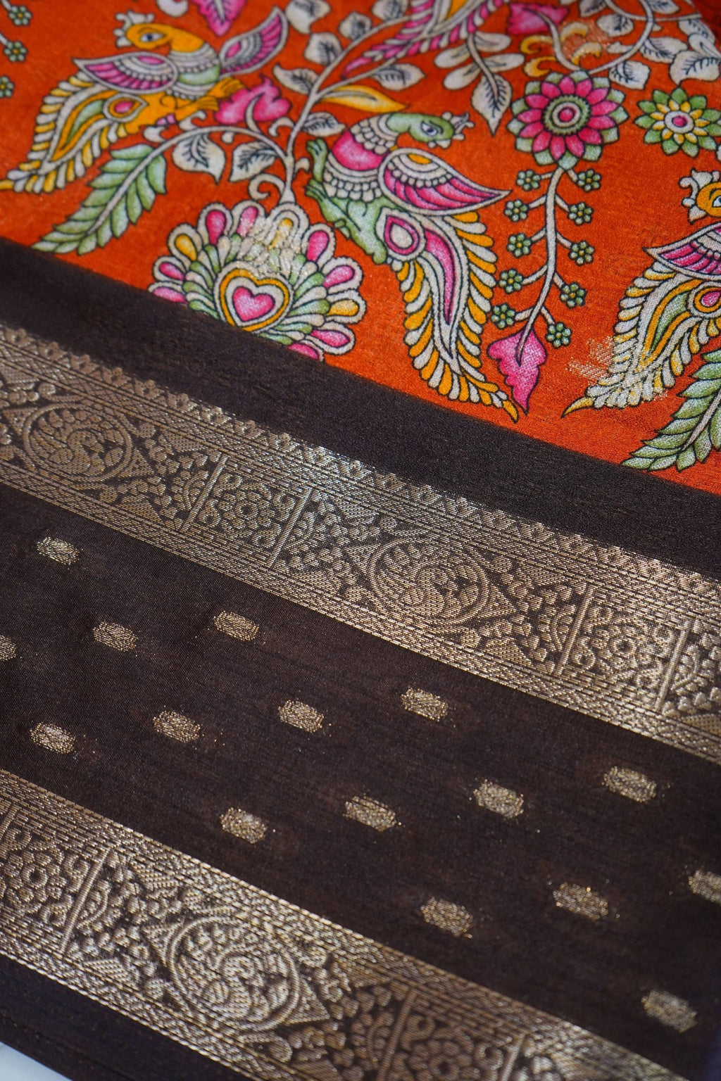 Saffron Heritage – Premium Fancy Saree - Thoranam Sarees