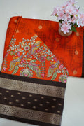 Saffron Heritage – Premium Fancy Saree - Thoranam Sarees