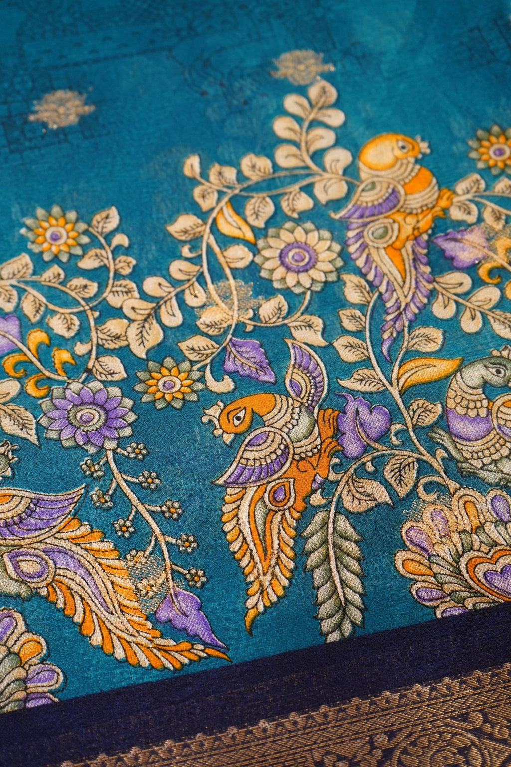Sapphire Aviary – Premium Fancy Saree - Thoranam Sarees
